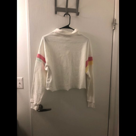 NWT Wildfox Candy Stripe Miami Polo Top Pullover Sz XS - Picture 5 of 5